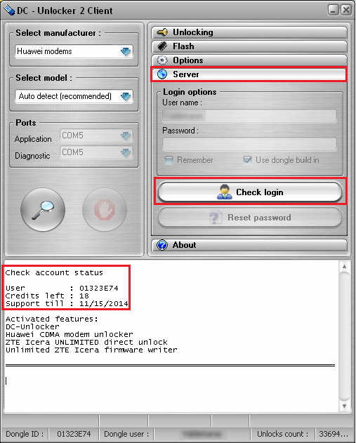 How to check the expiration date of my DC-Unlocker USB Dongle support period