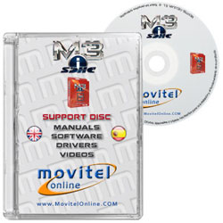 M3i SDHC CD or DVD disk covercase with software, drivers, manuals and videos
