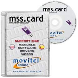 Cartula Disco MSS CARD KEY Box CD o DVD con software, drivers, manuales y videos