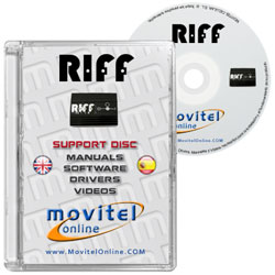 Carátula Disco RIFF JTAG Box CD o DVD con software, drivers, resurrectors, manuales y videos