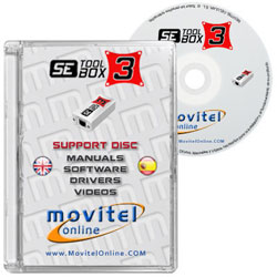 Setool 3 Box CD or DVD disk covercase with software, drivers, manuals and videos