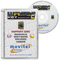 WASPKEY CD or DVD disk covercase with software, drivers, manuals and videos