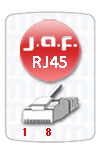 Conector JAF RJ45 UTP8