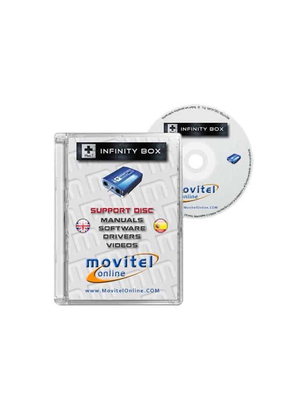 Disco de Soporte para Infinity Box con Manuales, Software y Videos
