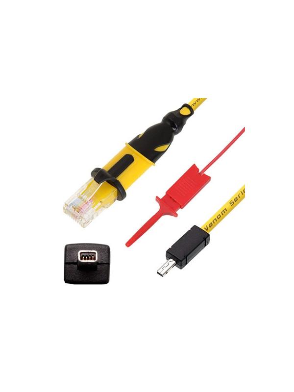 Cable Nokia DCT4+ Easy Flash v3 2720a Fold / 2220s 8pines con pinza VBAT (BX Series)