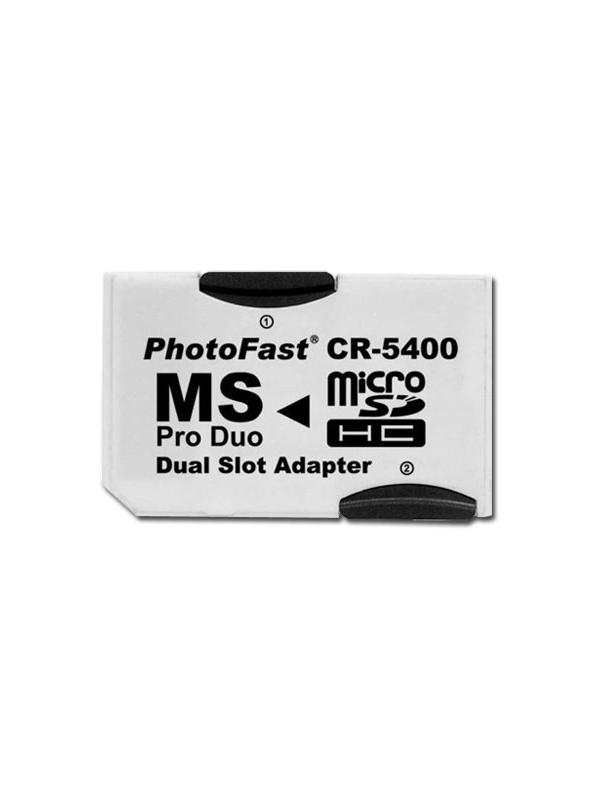 Adaptador para usar tarjetas microSD en aparatos que usan Memorias Memory Stick PRO Duo - 