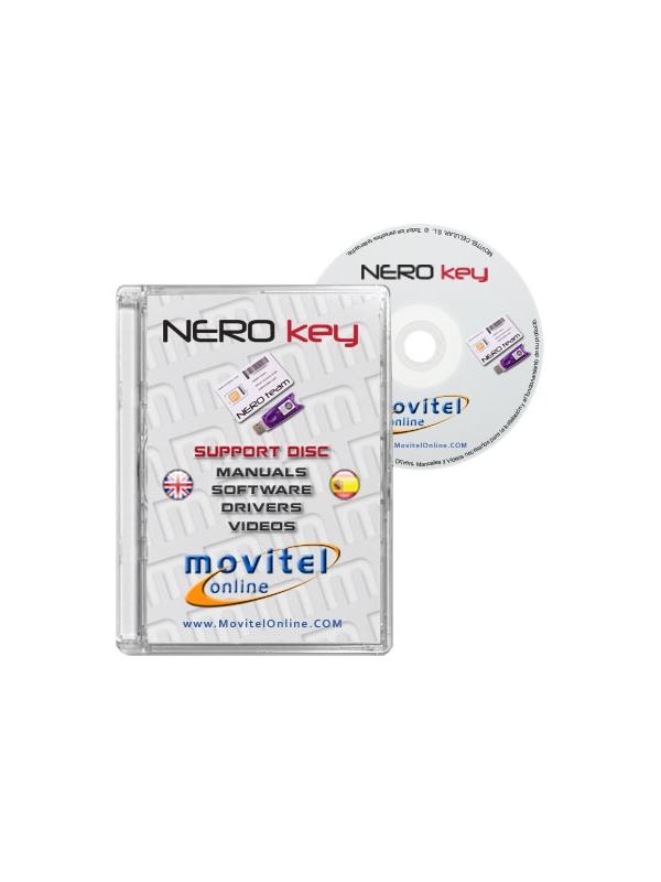 Disco de Soporte para NERO key con Manuales, Software y Videos