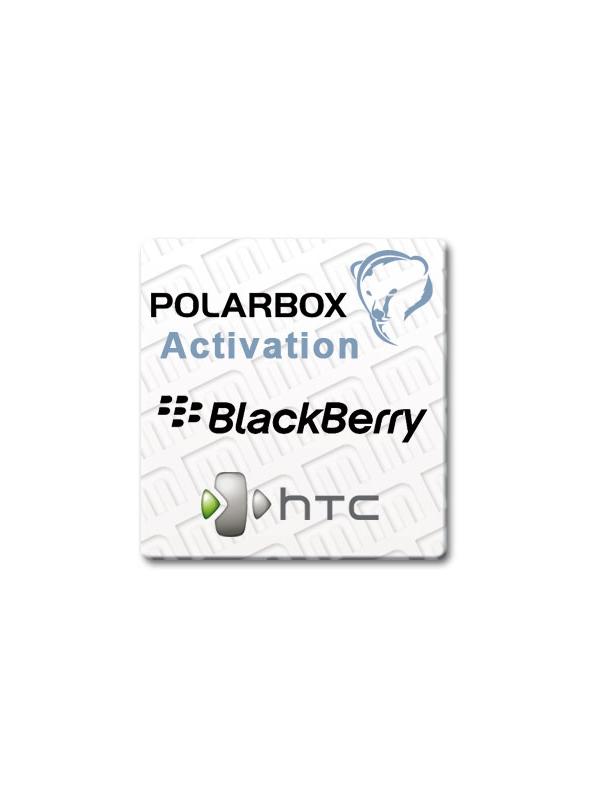 BlackBerry + HTC Permanent Activation for Polar Box [License 2] - Active the UNLIMITED unlocking of the latest BlackBerry and HTC models in your Polar Box! The Unlock with this license is completely safe since nothing is written to the handset! No data is lost like phonebook, calendar, contacts, tasks, emails, etc ... It just read the unlock codes in seconds! Without logs and without credits!