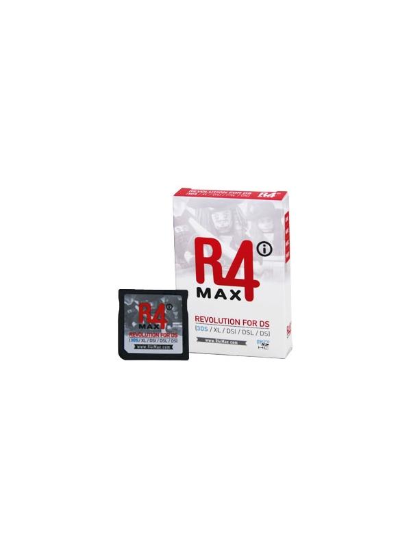 R4i MAX Revolution for NDS / DS Lite / DSi & XL / 3DS & XL - This R4i MAX flash cart works in Nintendo DS, DS Lite, DSi, DSi XL, 3DS and 3DS XL consoles! Compatible even with the new 3DS / 3DS XL with v4.4.0-10 firmware and with DSi / DSi XL with v1.4.4 firmware or lower!