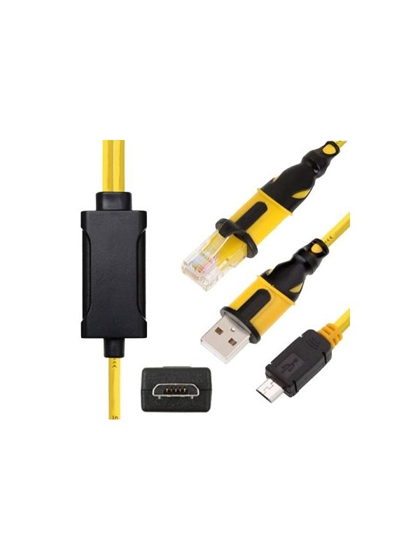 Cable Dual Samsung B3210 / C3300K / S5620 / S7070 / Huawei G7010 RJ45+USB (Venom Series)