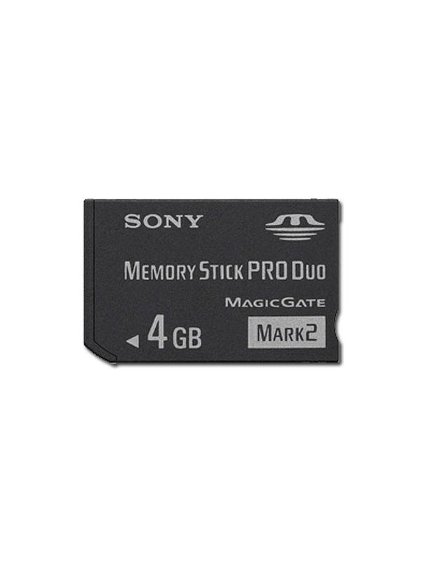 Memory Stick PRO Duo 4GB Card with Adapter - 