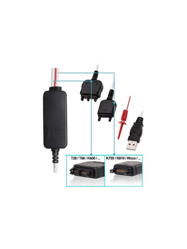 Kit Cables USB FTDI 2 en 1 para 4SE Dongle - Kit de cables USB FTDI para 4SE Dongle y Cruiser! Incluye 2 puntas intercambiables, una para telfonos con conector T68/K600 y otra para mviles con conector tipo K750 y similares. Son necesarios para la plataforma de SonyEricsson A1 (DB2000, DB201x y DB2020). Su uso est indicado para liberacin, flasheo, reparacin, reseteo y lectura de cdigos de usuario y seguridad, cambio de lenguaje, etc...