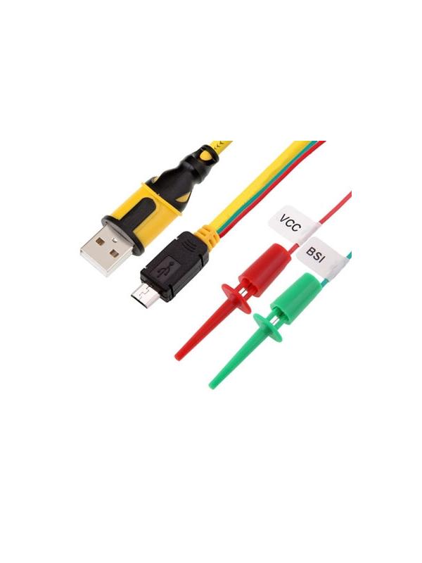 Nokia microUSB Easy Flash with VBAT and BSI Clamps Cable (BX Series) - 