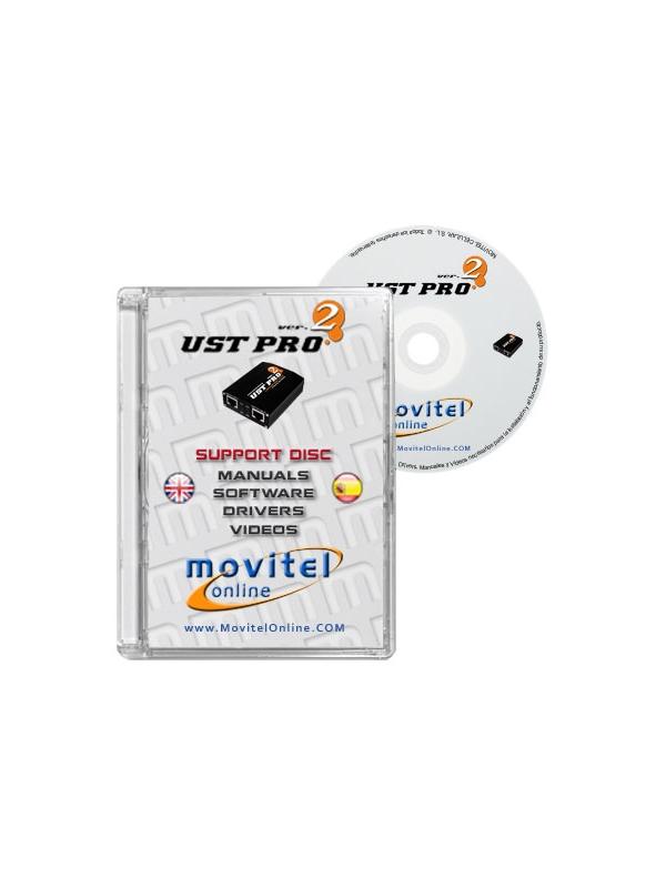 Disco de Soporte para UST Pro 2 Box con Manuales, Software y Videos