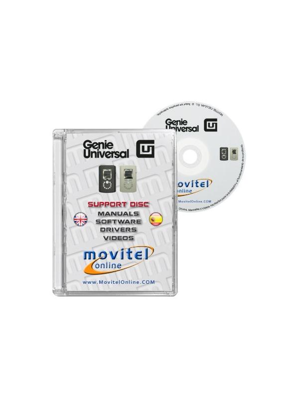Disco de Soporte para Genie Universal con Manuales, Software y Videos